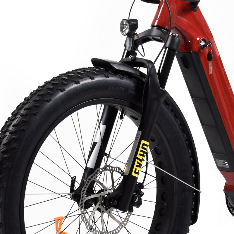 Step Through Bike Electric 26' Inch Fat Tire Bike Bafang 500W Mid Motor Electric Bike 