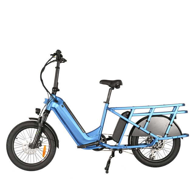 Bagong Cargo Bike na may Nakatagong Down Tube Baterya 20 'Inch Fat Tyre Bike