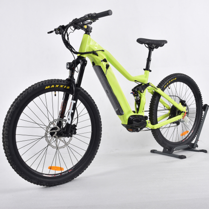 Disc Brake E-bike Bafang Mid Drive Motor Mountain Electric Bike Full Suspension Design MTB