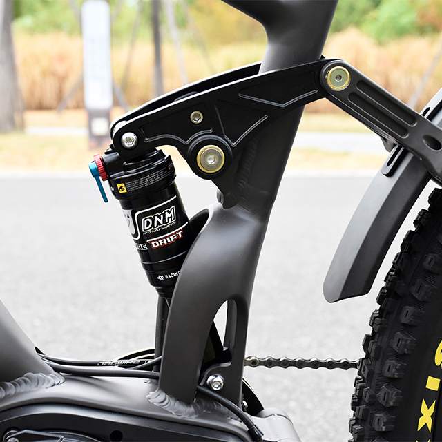 Buong suspensyon 1000W Power Mountain E Bike Ebike na may mas payat na gulong