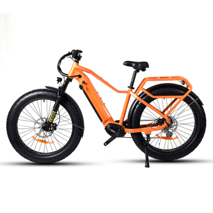 Hard Tail Bike Electric 26' Inch Fat Tire Bike Bafang 500W Mid Motor Electric Bike 